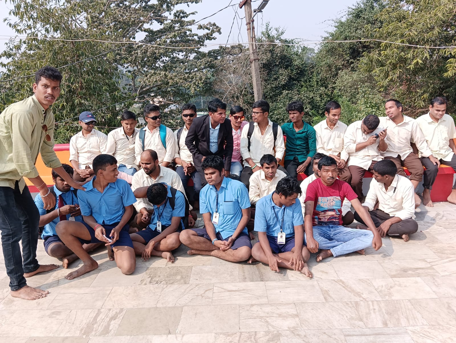 Training session for visually impaired